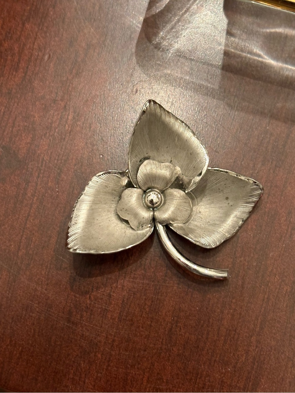 Vintage Danecraft Sterling Silver Flower Pin